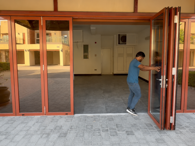 Bi-fold Doors — aluminium and glass product by Alufab, Abu Dhabi (6)
