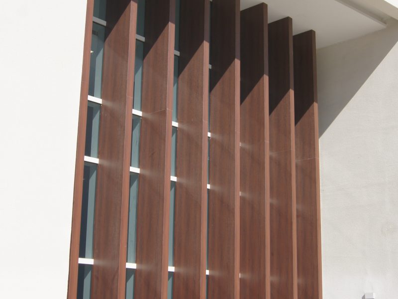 Decorative Vertical Tube — aluminium and glass product by Alufab, Abu Dhabi (4)