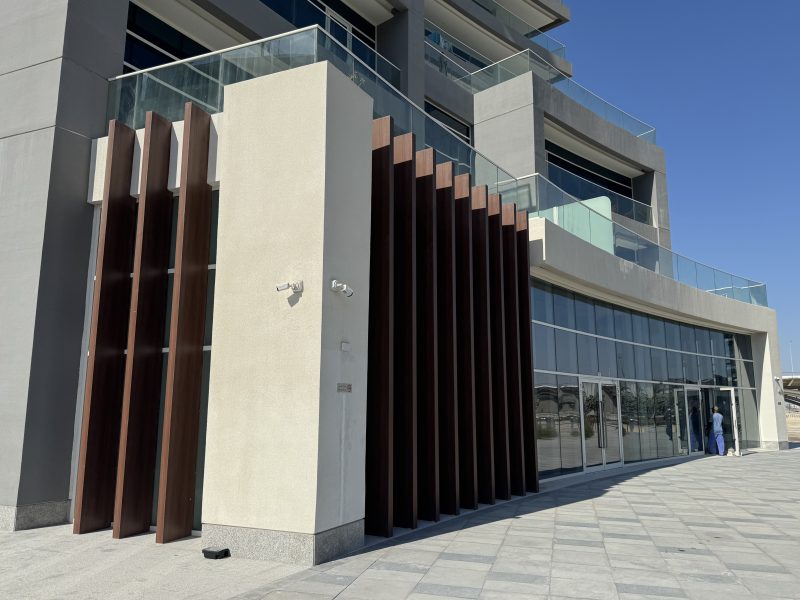 Decorative Vertical Tube — aluminium and glass product by Alufab, Abu Dhabi (2)