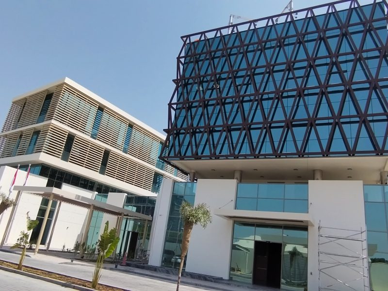 Decorative Vertical Tube — aluminium and glass product by Alufab, Abu Dhabi (7)