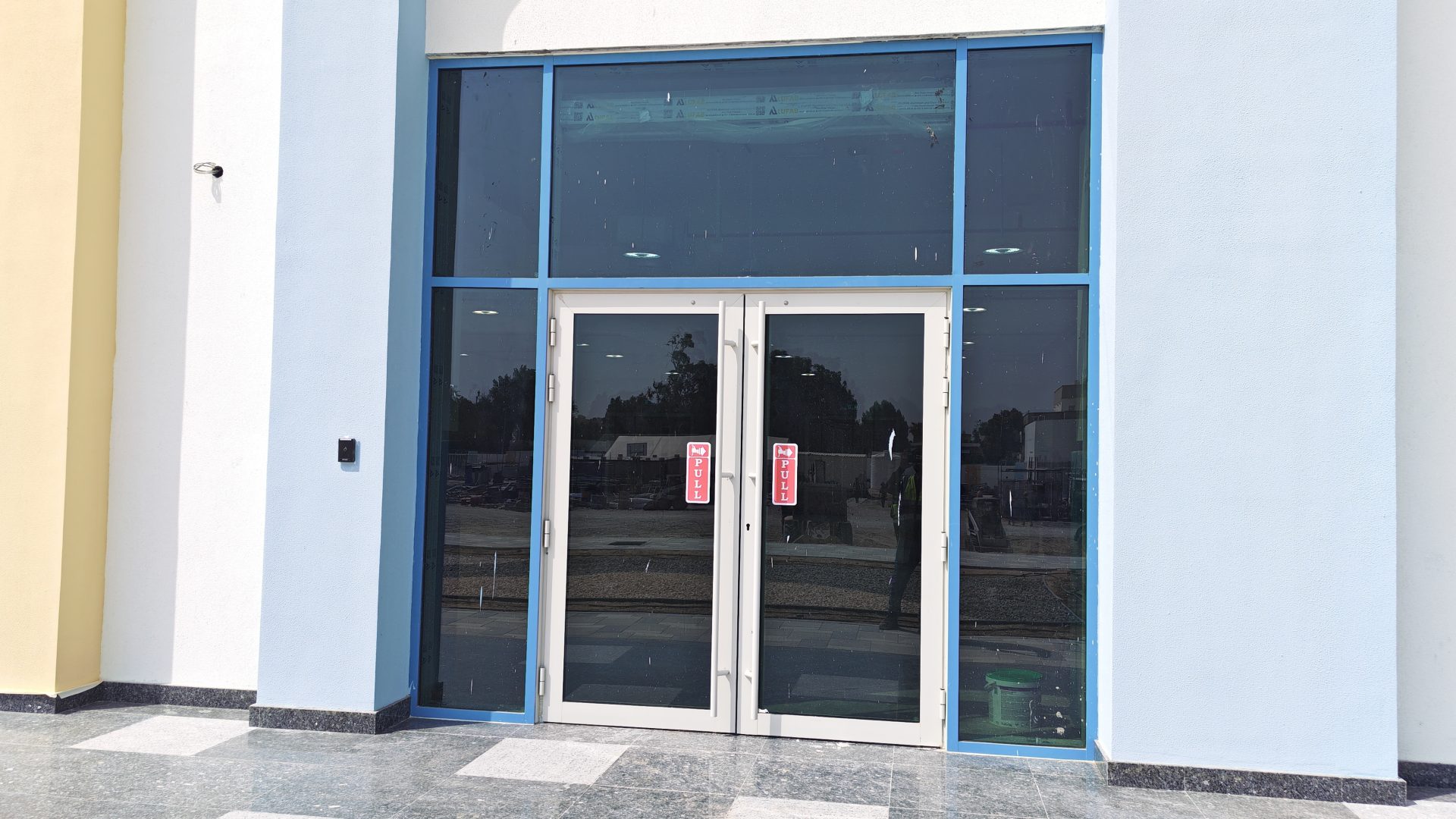 Entrance Systems — aluminium and glass entrance door by Alufab, Abu Dhabi