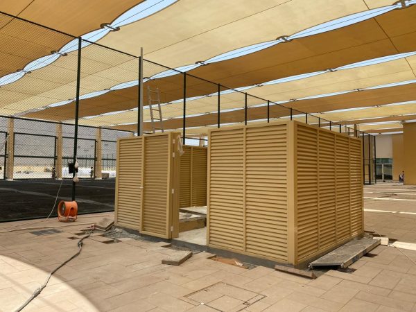 Louver Boxes — aluminium and glass product by Alufab, Abu Dhabi