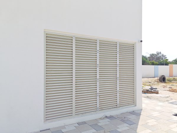 Louver Doors — aluminium and glass product by Alufab, Abu Dhabi