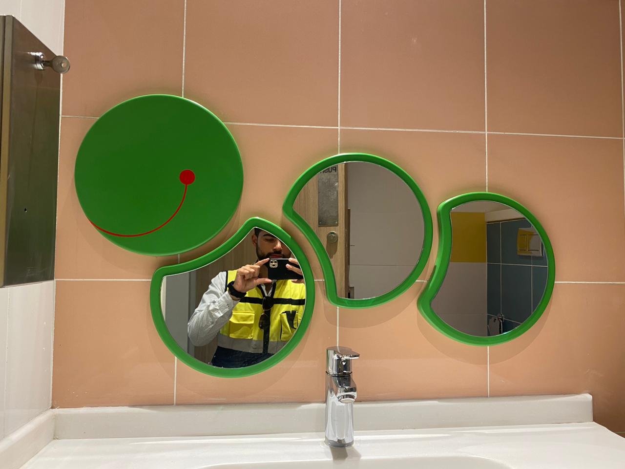 Mirrors — decorative aluminium-framed mirrors by Alufab, Abu Dhabi