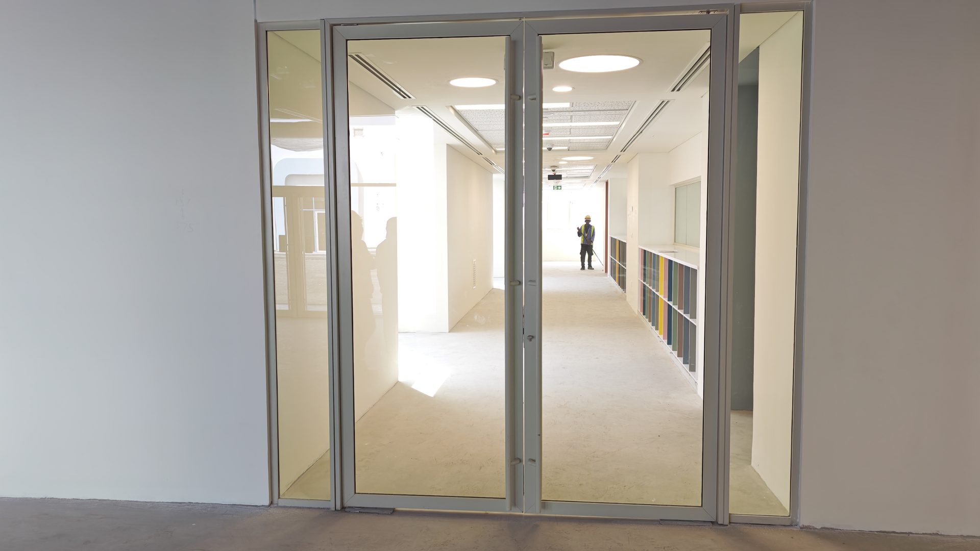 Pivot Doors — aluminium and glass product by Alufab, Abu Dhabi