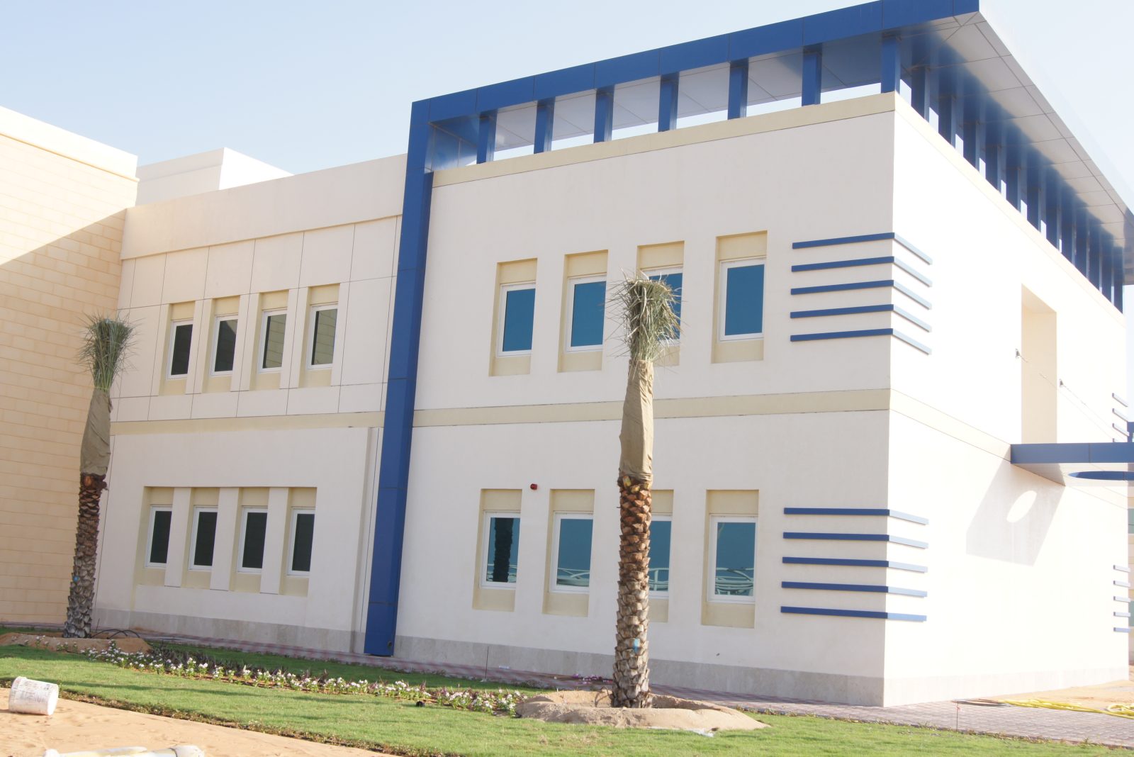 Mirfa School — aluminium and glass project by Alufab, Abu Dhabi