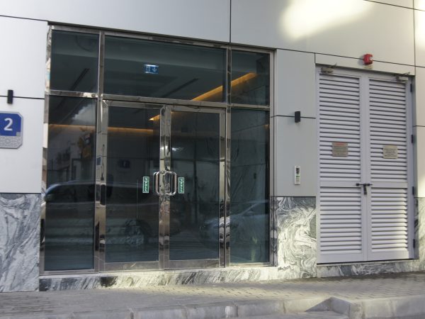 Steel Framed Glass Doors — aluminium and glass product by Alufab, Abu Dhabi