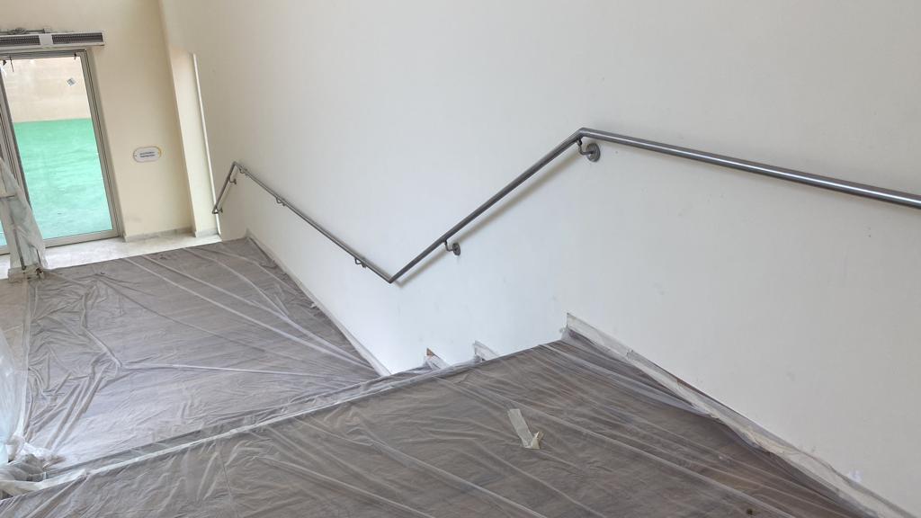 Wall Mount Railings — aluminium and glass product by Alufab, Abu Dhabi